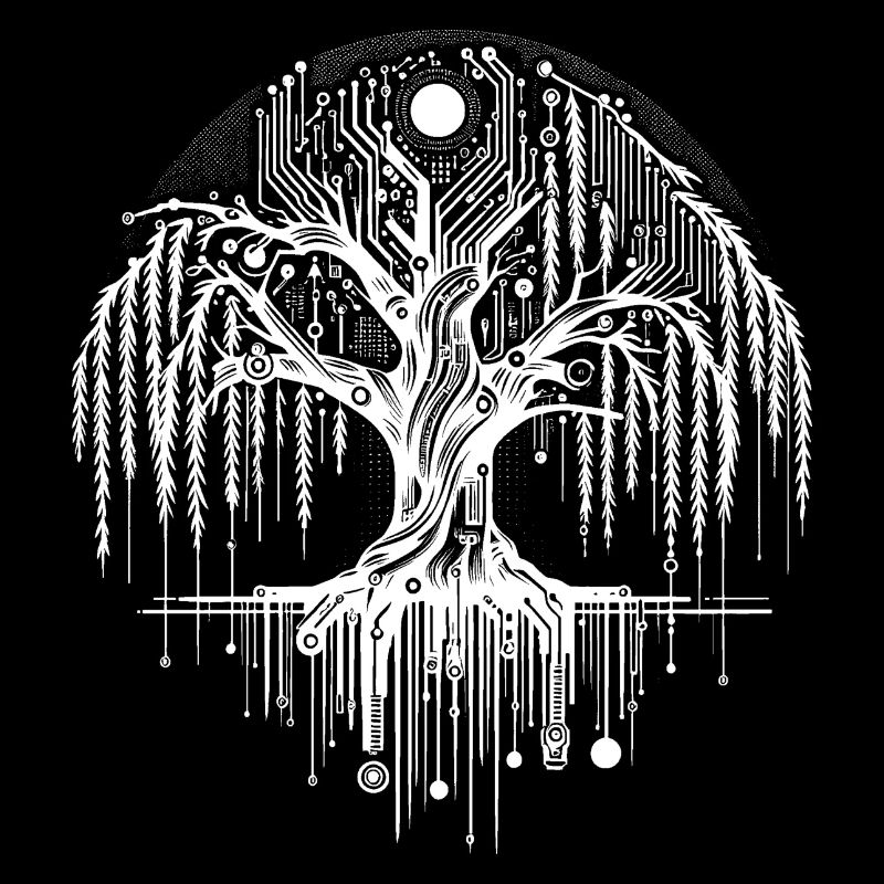 Digitaler Lebensbaum Schaltkreis Design