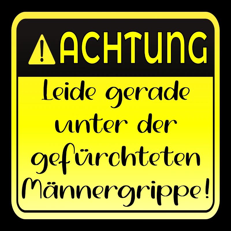 MÄNNERGRIPPE HUMOR - KRANK