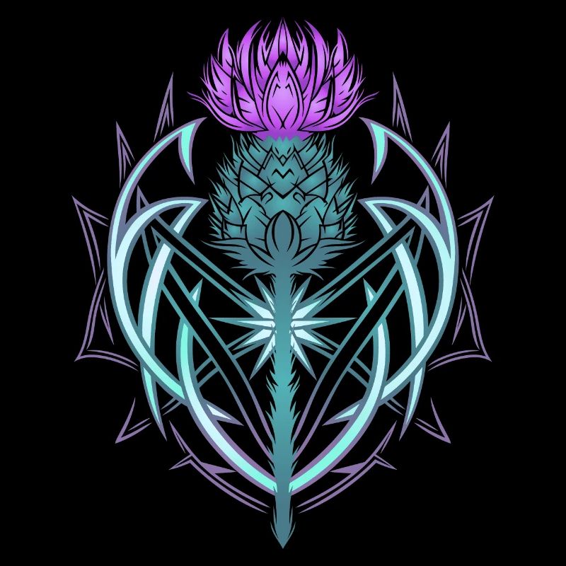 Thistle Shield Celtic Knots Thistle Lover