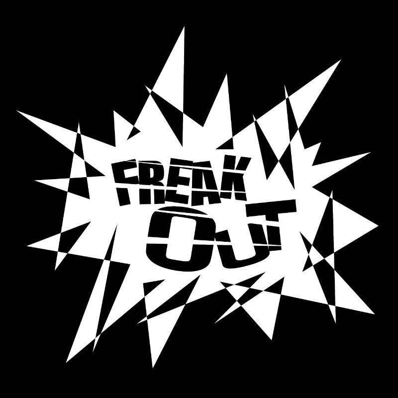 Angular Explosion Burst Text