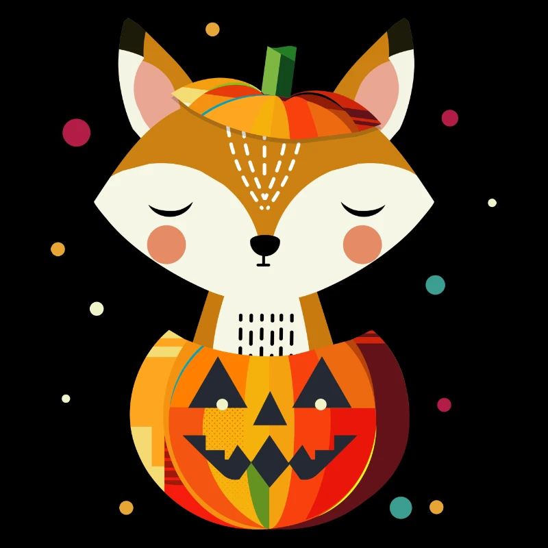 Halloween Pumpkin & Fox for Happy Halloween