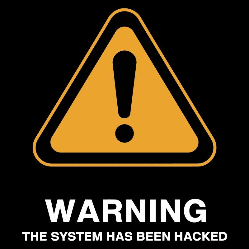 Icône d’avertissement du système piraté