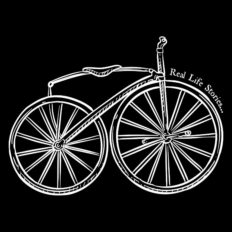 Line Art Fahrrad Echtes Leben