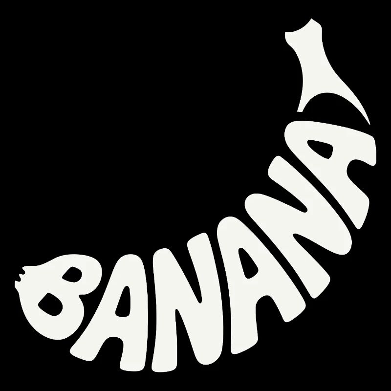 Banana Fruit Word Art