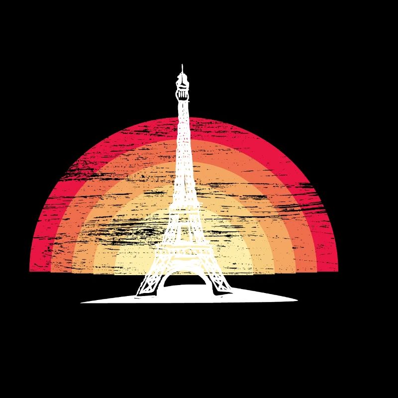 Coucher de soleil à Paris - avec la Tour Eiffel