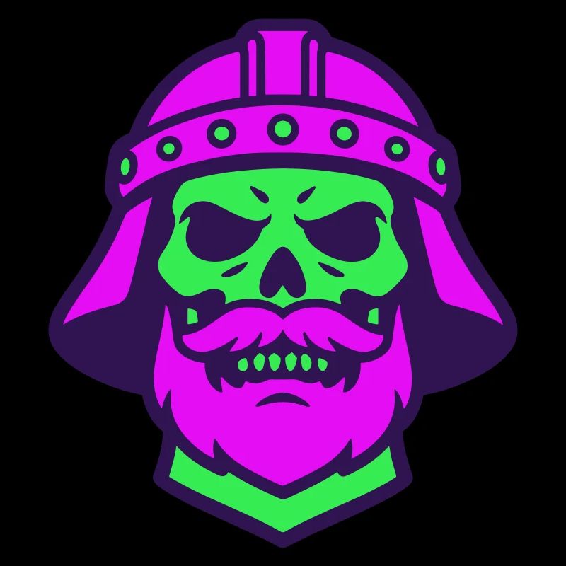 Skull Warrior Pop Art