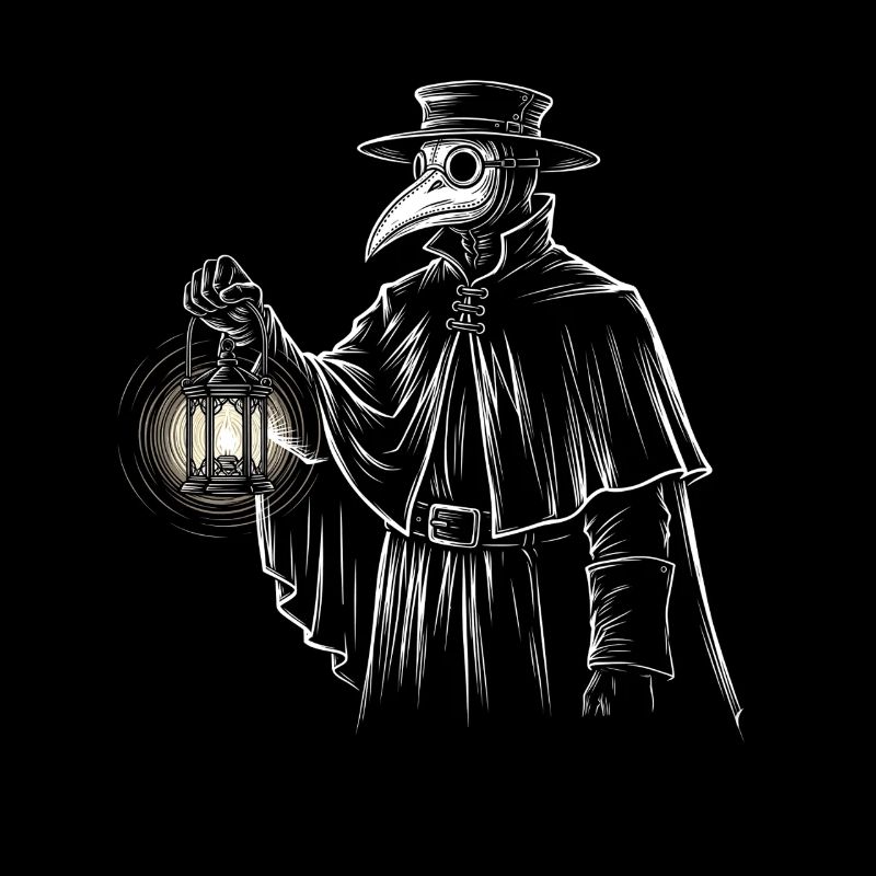 Mystical quack with lantern