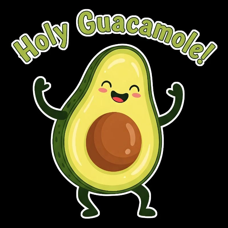 Holy Guacamole Avocado Design