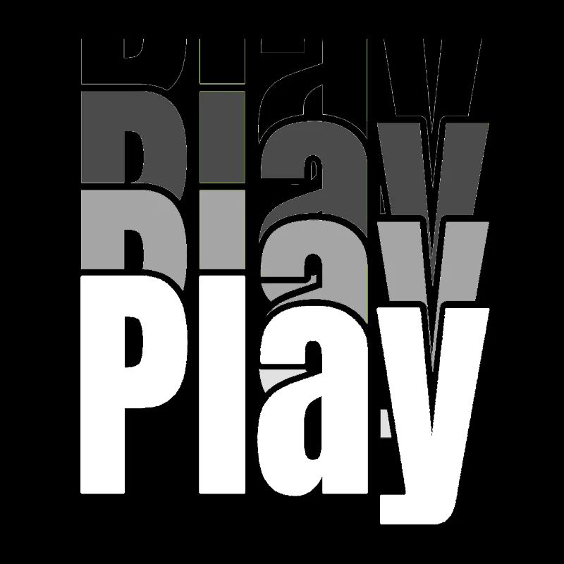 Overlapping Play Typography