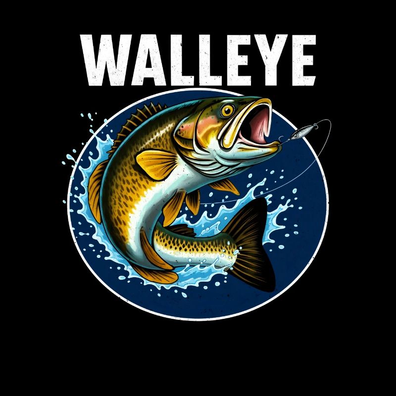 Motif de poisson sauté de doré jaune