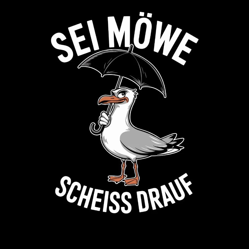  Sei Möwe Scheiss Drauf Humorvolle Möwe mit