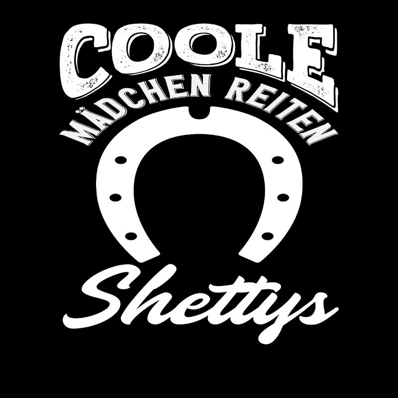 Coole Mädchen Reiten Shettys Pferdemädchen Reiten