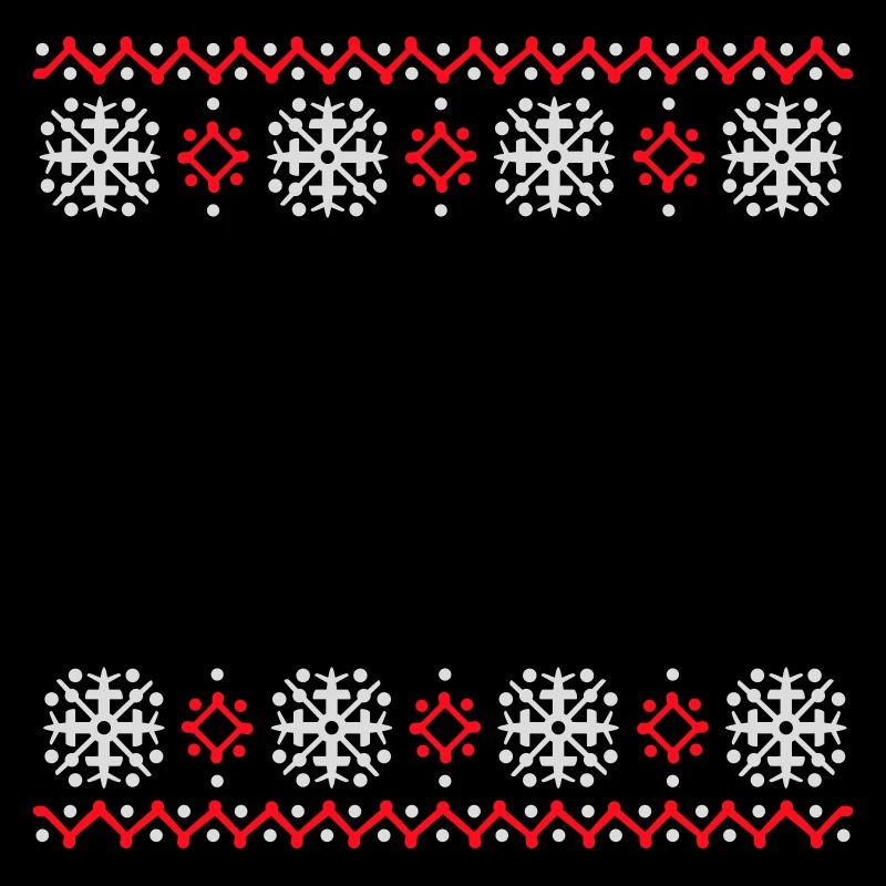 Ugly Sweater Weihnachten Muster Schneeflocken Cool