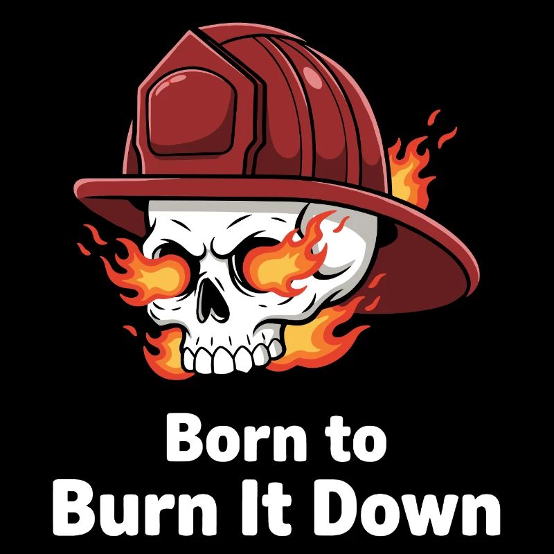 Born to Burn It Down Skull