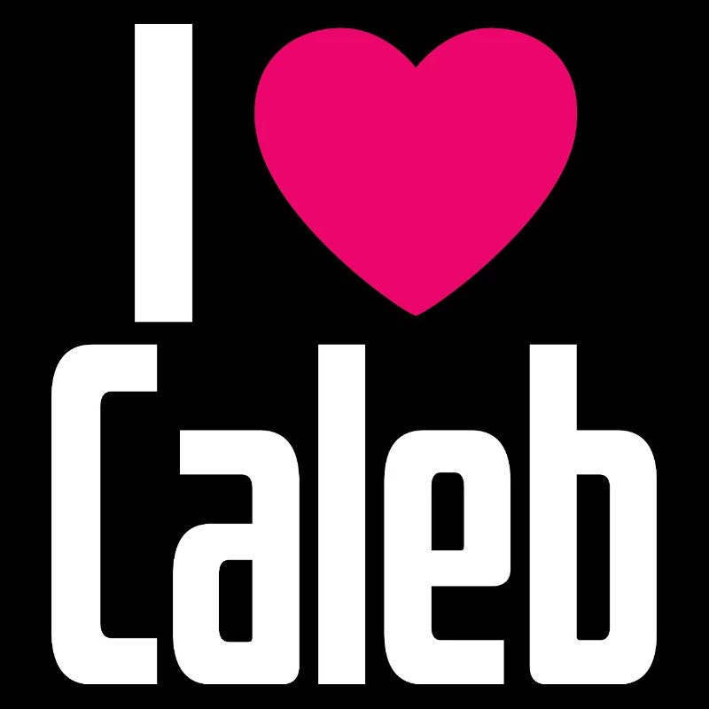 I Love Caleb Pinkes Herz Ich liebe Caleb