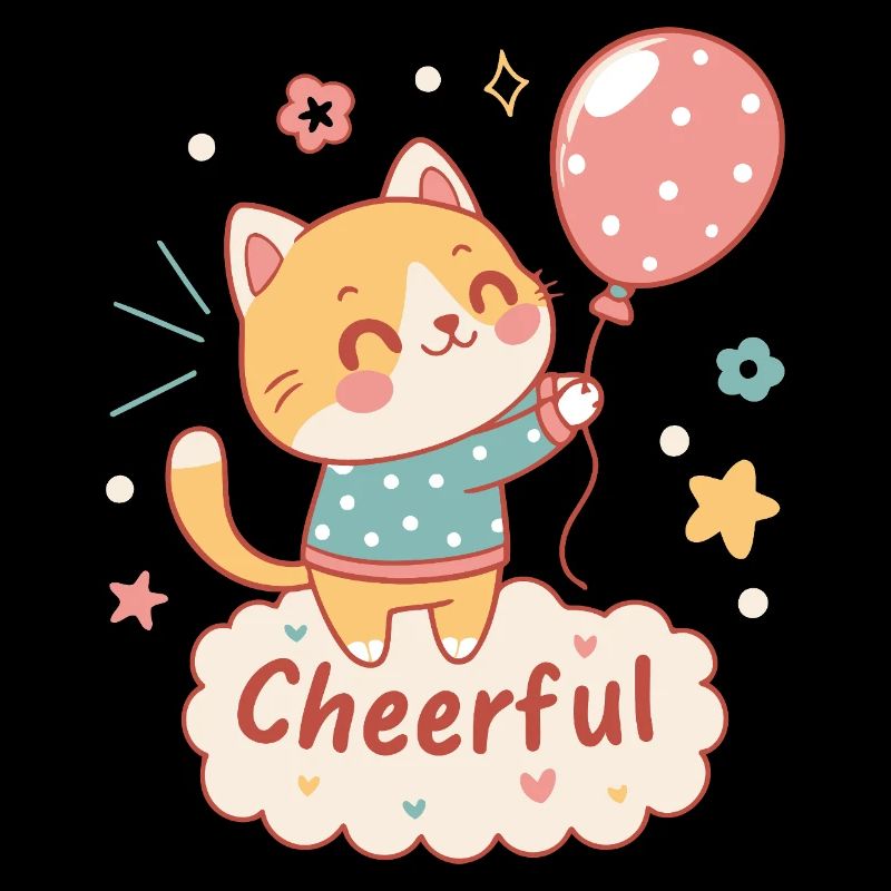 Festive Balloon Cat