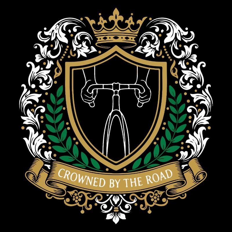 Emblème du blason royal du cyclisme