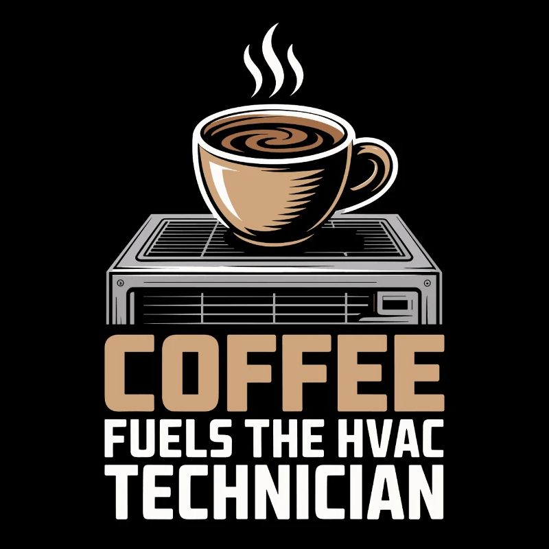 Kaffee Liebender HVAC Techniker Geschenk Arbeiter