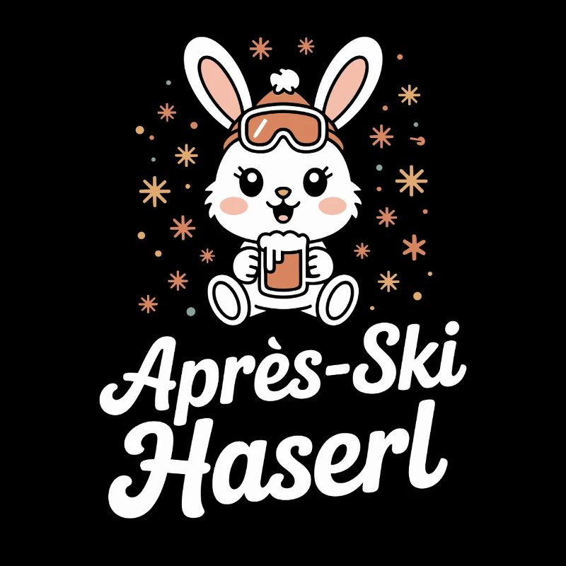 Après-ski bunny hut fun Skier ski bunny