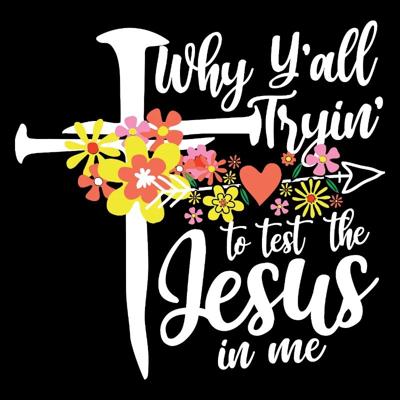 Croix de fleurs : Jésus en moi