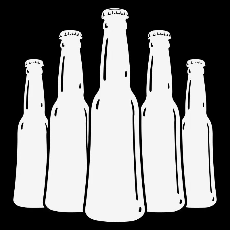 Beer Bottles Silhouette