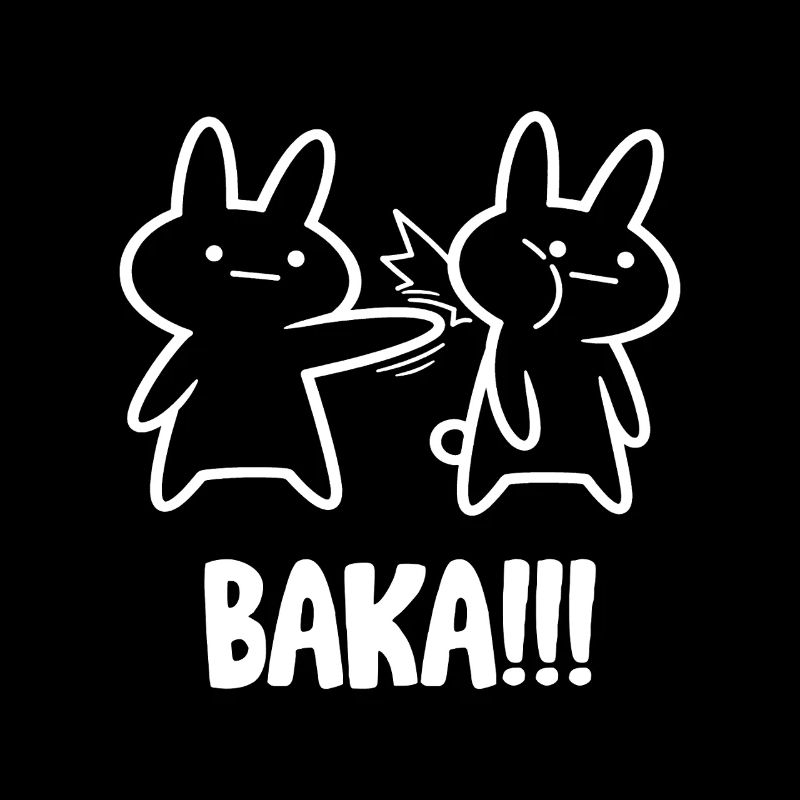 Baka Rabbit Slap Anime Funny Japanese Otaku