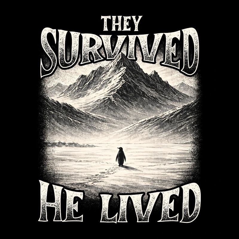 They Survived He Lived Penguin Meme Existential