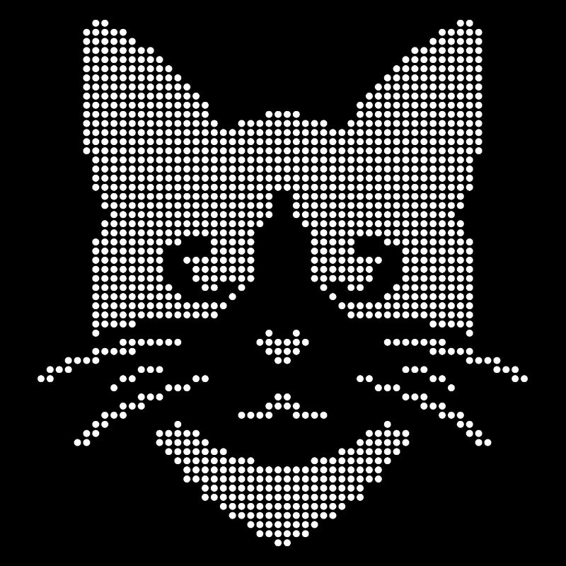 Halbton-Katzengesicht