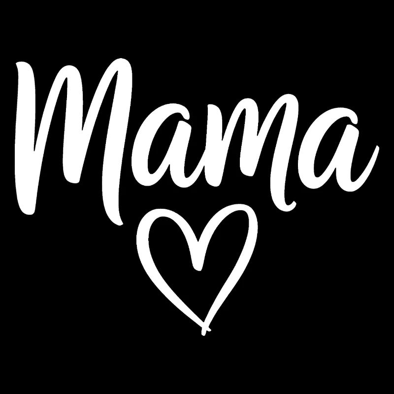 Mama Heart Script Logo