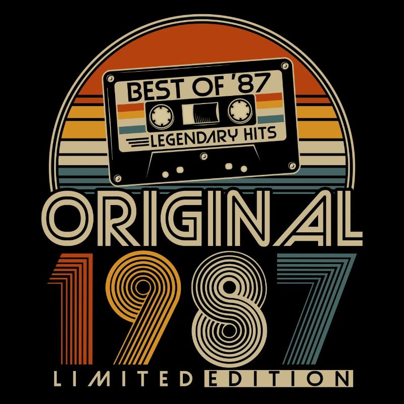 Original 1987 Retro Vintage Geburtstag Geschenk
