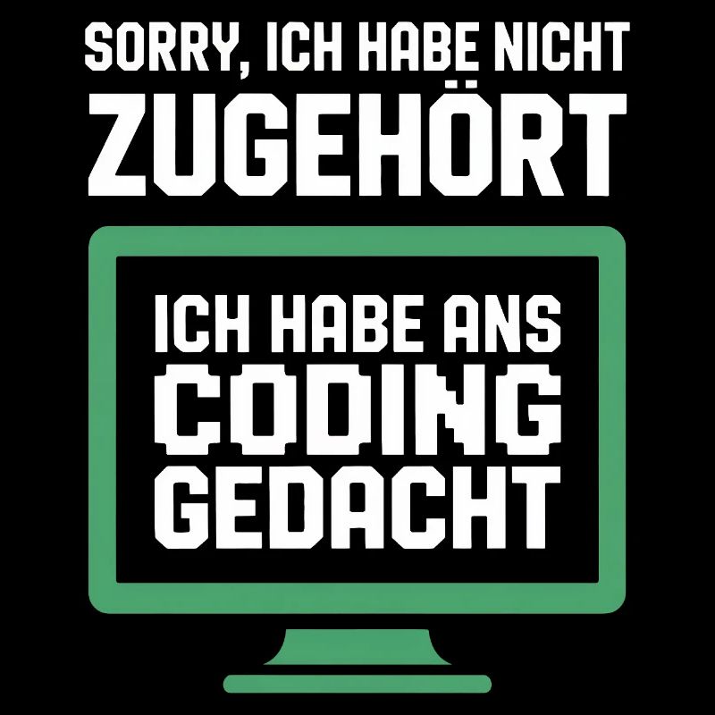 Coding Gedanke am Bildschirm