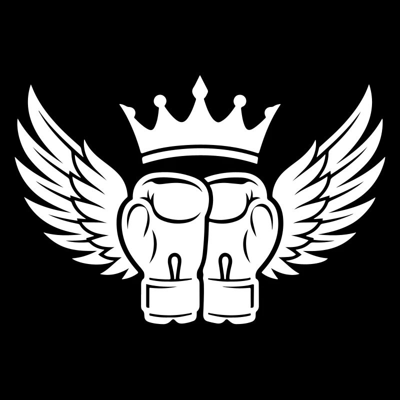 Boxhandschuhe Krone Symbol