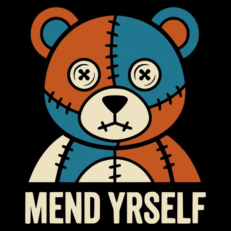 Patchwork Bear: Stitches & Contrast