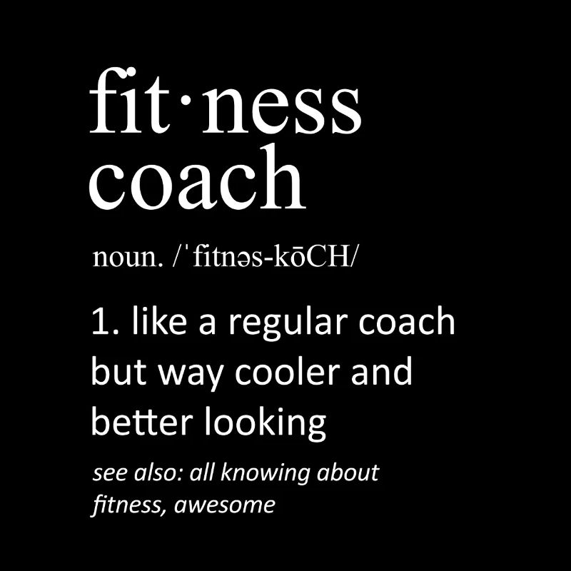 Definition des Fitnesstrainers: Lustiger Personal Trainer Gi