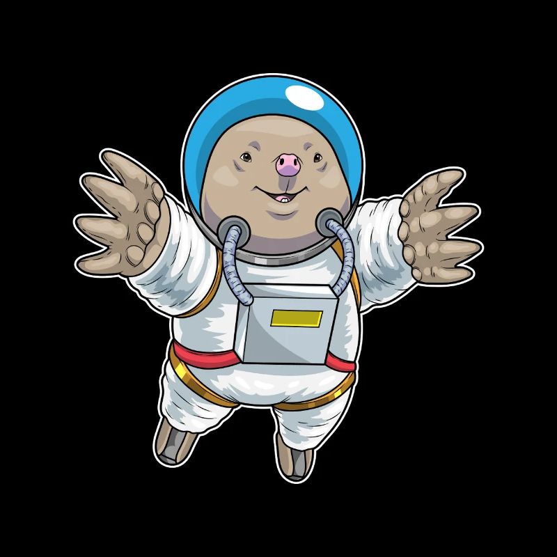 Mole Astronaut Space