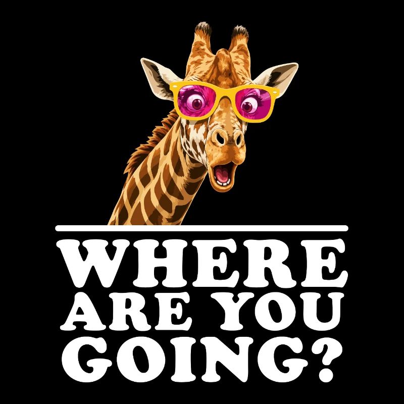 Où vas-tu, amant de girafe drôle