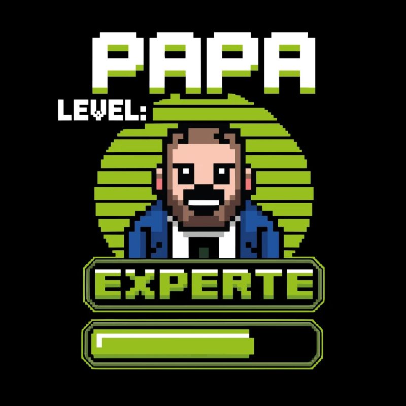 Gamer Papa Level Experte Design