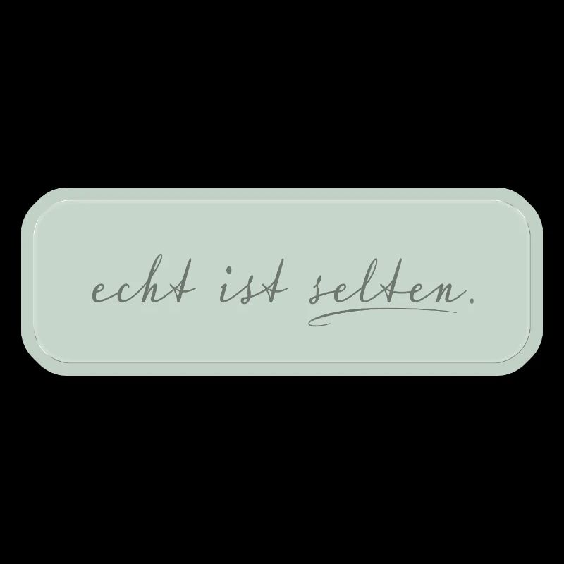 real is rare – minimalist typography