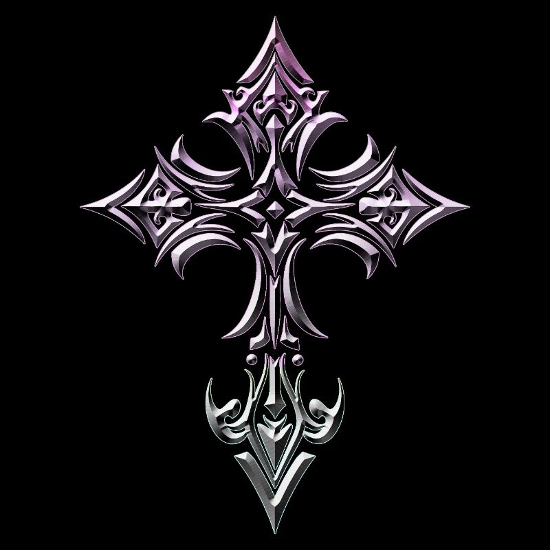 Gradient Gothic Cross