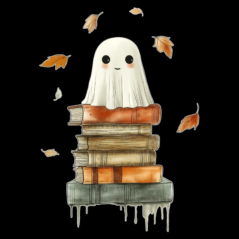 Geist mit Büchern