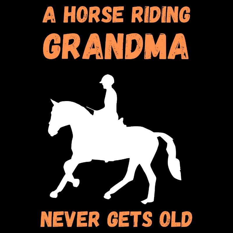 Eine reitende Großmutter