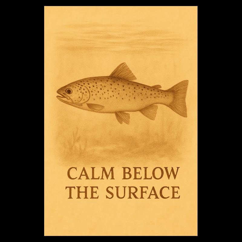 Calm Below the Surface Trout Print