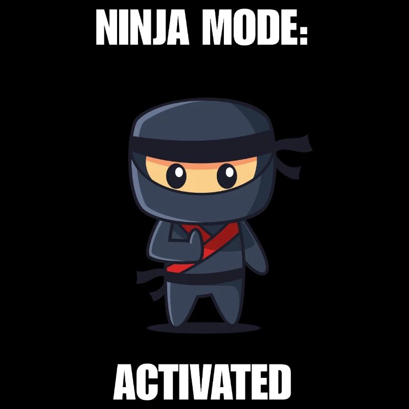 Chemise activée par la mode ninja – Diction ninja drôle