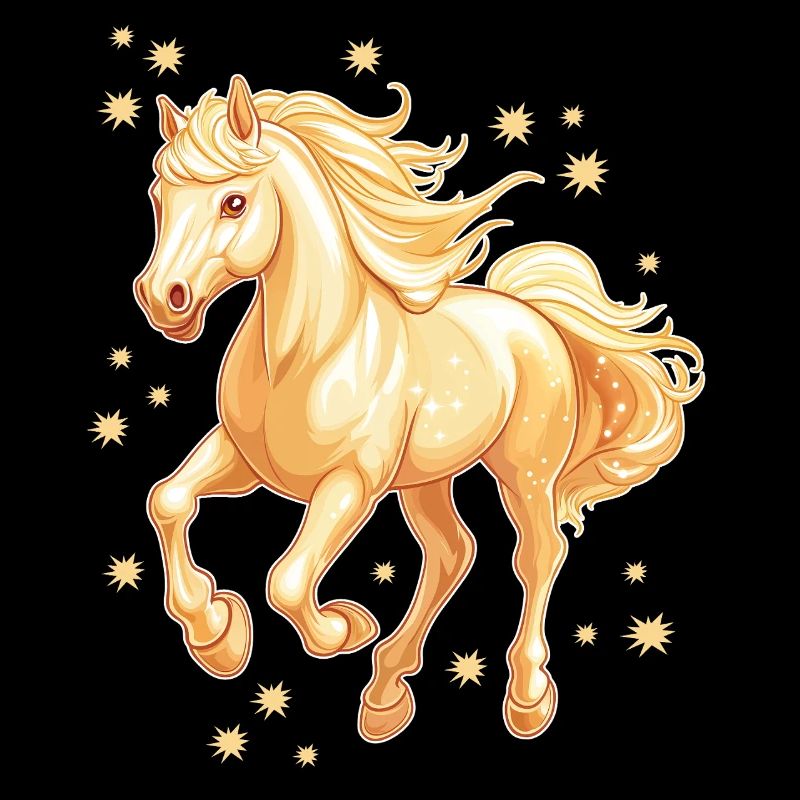 Pferd mit Sternen