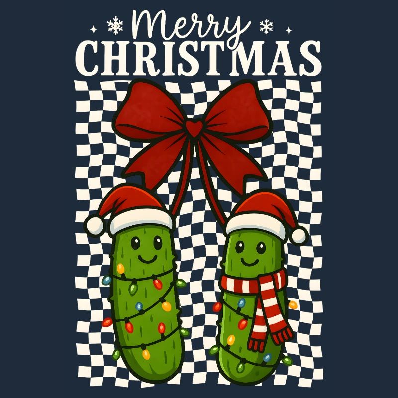 Mignon Joyeux Noël Cornichons Vacances Design