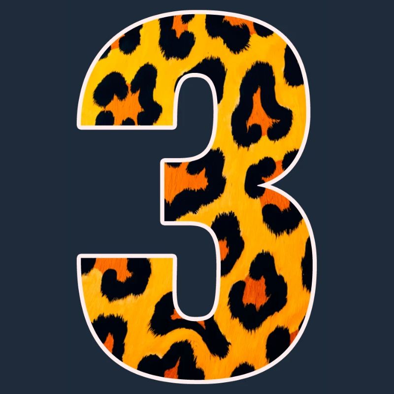 Leopard 3 Number Pattern