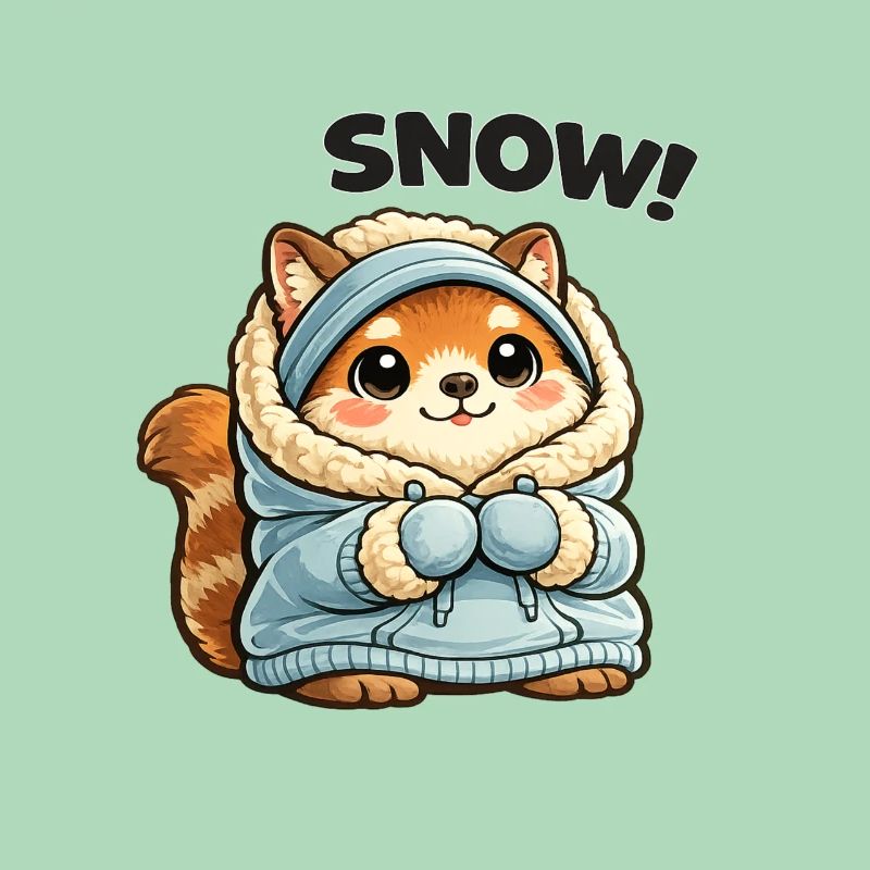 Fuchs im Winterpullover