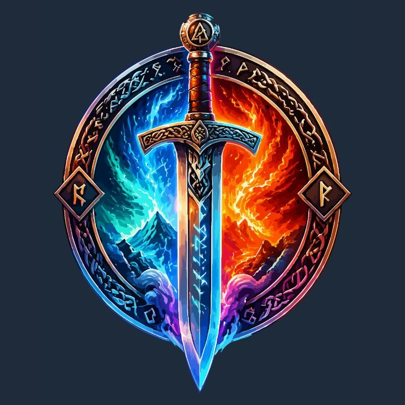 Épée du Dragon de Glace de Feu