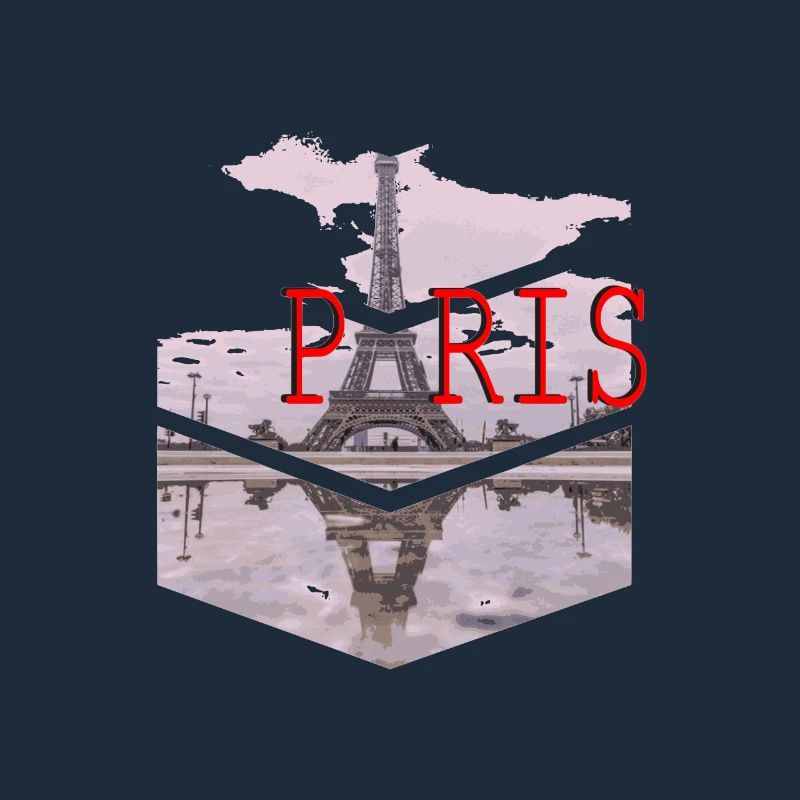 Paris Skyline Eiffel Tower Silhouette