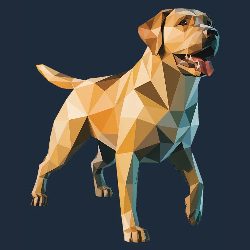 Labrador Retriever - Cooles Low Poly Logo